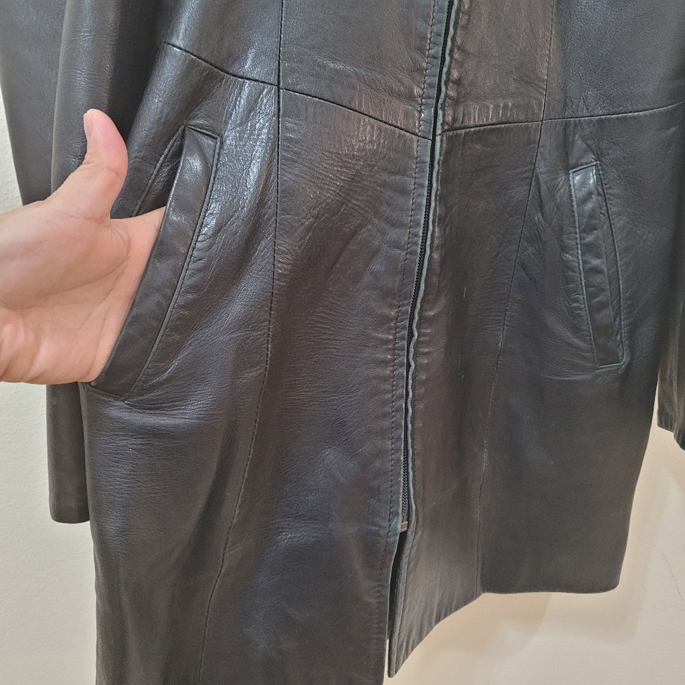 Dimitri long leather jacket - Picture 5 of 10